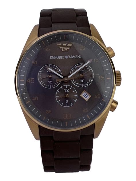 relogio emporio armani marrom original